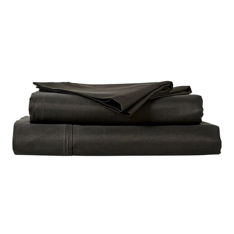 Accessorize 1500 Thread Count Cotton Rich Sheet Set Charcoal 2 Accessorize 1500 Thread Count Cotton Rich Sheet Set Charcoal - Image 2