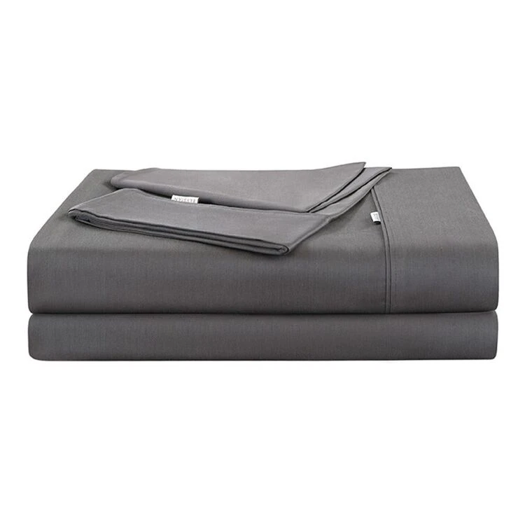 Elysian 400 Bamboo Cotton Sheet Set Charcoal 2 Elysian 400 Bamboo Cotton Sheet Set Charcoal - Image 2