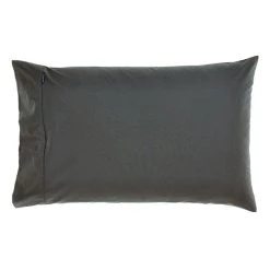 Linen House 300 Thread Count 50x80cm Queen Size Pillowcase Charcoal