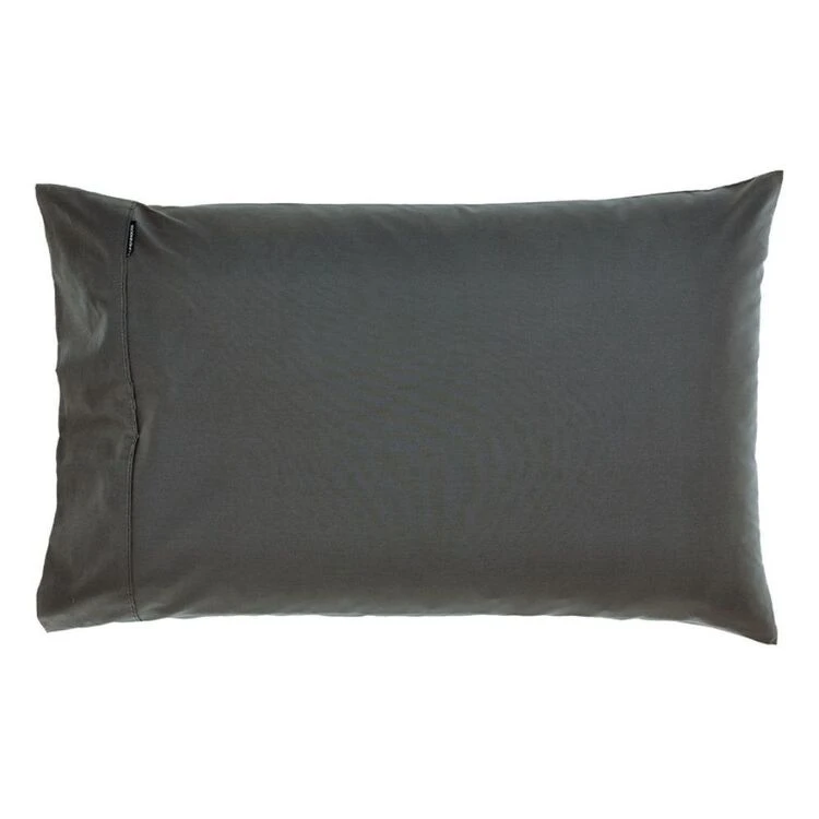 Linen House 300 Thread Count 50x90cm King Size Pillowcase Charcoal 1 Linen House 300 Thread Count 50x90cm King Size Pillowcase Charcoal