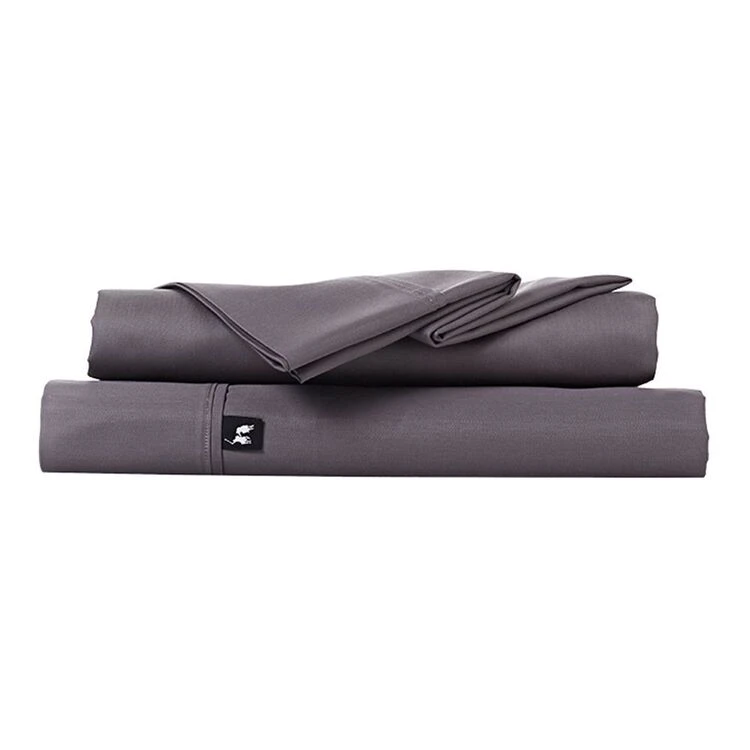 Polo 2500 Thread Count Cotton Rich Sheet Set Charcoal 2 Polo 2500 Thread Count Cotton Rich Sheet Set Charcoal - Image 2