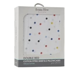 Bubba Blue Galactic Sky 225 Thread Count Cotton Combo Sheet Set Blue