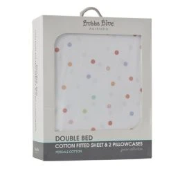 Bubba Blue Rainbow Dreams 225 Thread Count Cotton Combo Sheet Set Pink