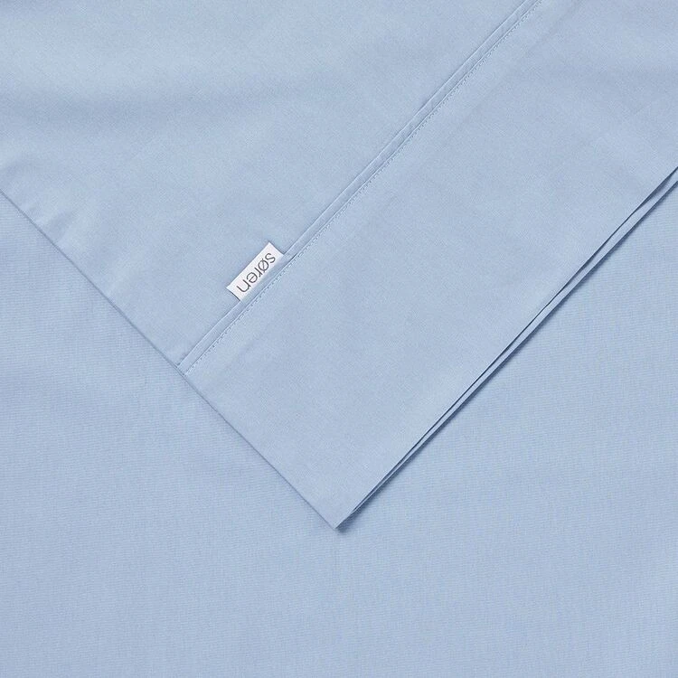 Soren 250 Thread Count Cotton Percale Combo Set Blue 1 Soren 250 Thread Count Cotton Percale Combo Set Blue