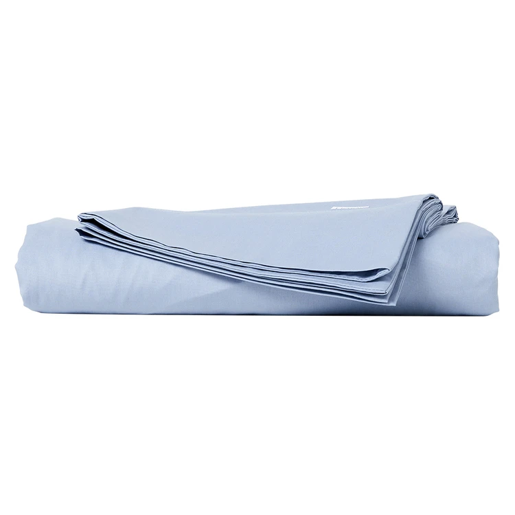 Soren 250 Thread Count Cotton Percale Combo Set Blue 2 Soren 250 Thread Count Cotton Percale Combo Set Blue - Image 2