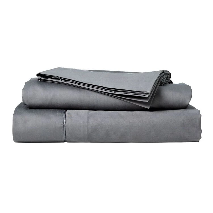 Ramesses 1800 Thread Count Cotton Rich Sheet Set Charcoal 1 Ramesses 1800 Thread Count Cotton Rich Sheet Set Charcoal