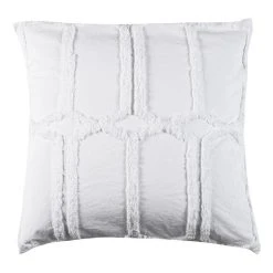 Shaynna Blaze Tannum European Pillowcase Pair 65x65cm White European