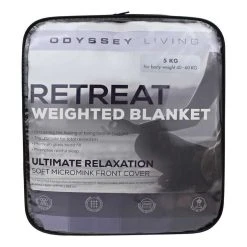 Odyssey Living Weighted Blanket 7kg Charcoal -Dri-Glo Shop 623246 C 0010 00