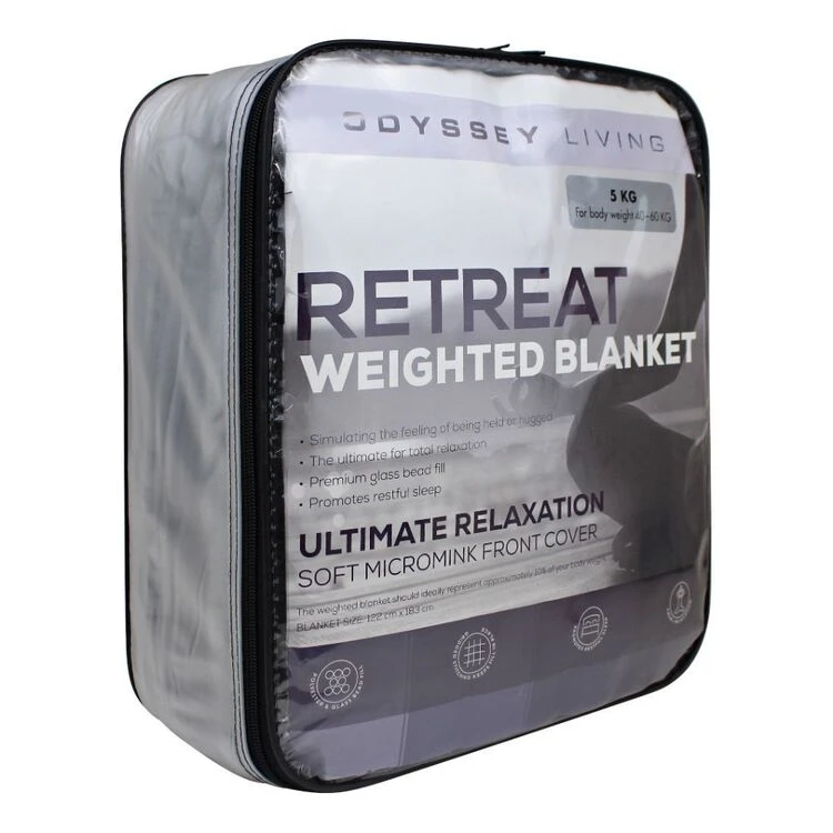 Odyssey Living Weighted Blanket 9kg Charcoal 6 Odyssey Living Weighted Blanket 9kg Charcoal - Image 6