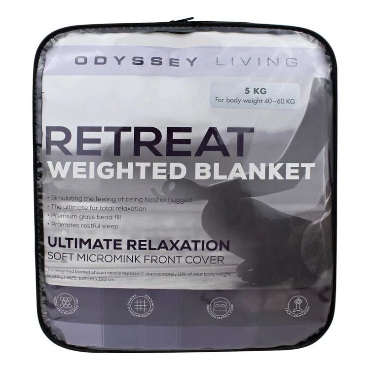 Odyssey Living Weighted Blanket 9kg Charcoal 7 Odyssey Living Weighted Blanket 9kg Charcoal - Image 7