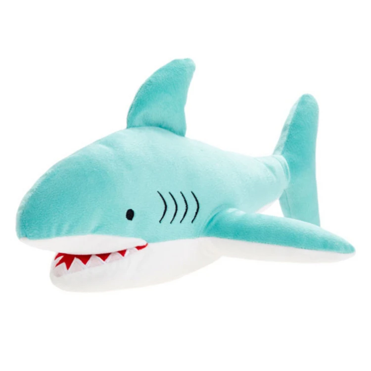 Linen House Sheldon Shark Novelty Cushion Blue 1 Linen House Sheldon Shark Novelty Cushion Blue