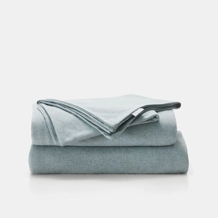 Chyka Home Jersey Sheet Set Denim 2 Chyka Home Jersey Sheet Set Denim - Image 2