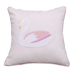Bubba Blue Swan Princess Sheet Set Cushion 40x40cm Pink 40 X 40 Cm