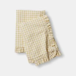 Chyka Home Laze Cotton Check European Pillowcase Pair Yellow European -Dri-Glo Shop 629368 C 0700 00