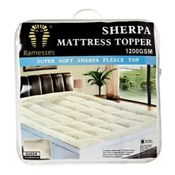 Ramesses Sherpa Topper King Single Bed White King Single