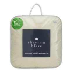 Shaynna Blaze 450 GSM Waterproof Wool Underlay White