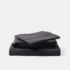 Dri Glo 1000 Thread Count Cotton Rich Sheet Set Single Bed Charcoal