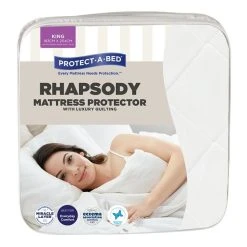 Protect A Bed Protect-A-Bed Rhapsody Quilted Fitted Mattress Protector White
