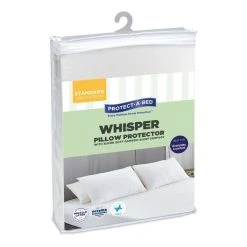 Protect A Bed Protect-A-Bed Whisper Bamboo Jersey Pillow Protector Standard Pillow White Standard