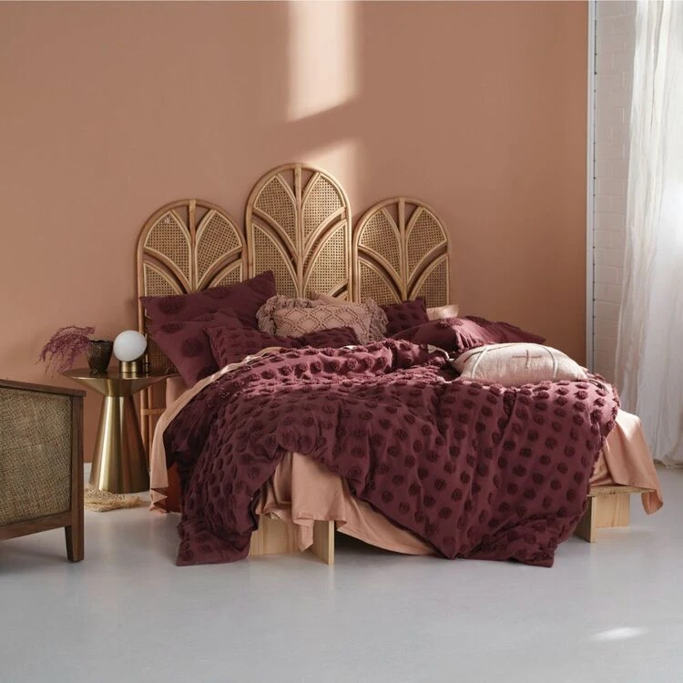 Linen House Haze Quilt Cover Set King Bed Rhubarb King 1 Linen House Haze Quilt Cover Set King Bed Rhubarb King