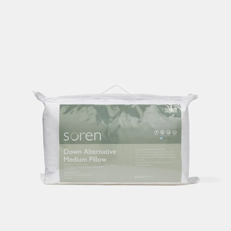 Soren Down Alternative Pillow Medium White Standard 1 Soren Down Alternative Pillow Medium White Standard