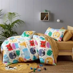 Happy Kids Our Planet Glow In The Dark Quilt Cover Set Multicoloured