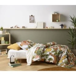 Happy Kids Taronga Cotton Print Comforter Set Single Bed Multicoloured