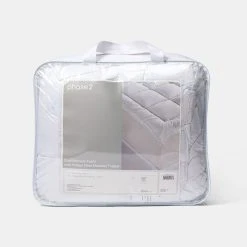 Phase 2 Shredded Memory Foam Mattress Topper Queen Bed White Queen