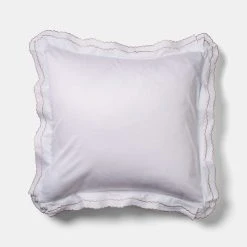 Chyka Home Chyka Sweetheart 300 Thread Count Cotton Sateen European Pillowcase Pair Pink European