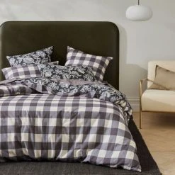 Warwick Home Chirala Quilt Cover Set Charcoal