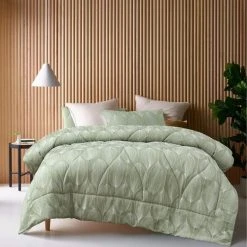 Accessorize Leaf 3 Piece Jacquard Comforter Set Multicoloured