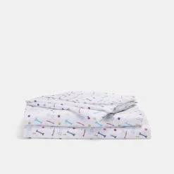 Happy Kids Bones Print Microfibre Sheet Set Multicoloured