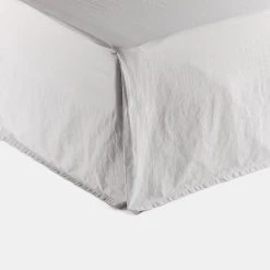 Chyka Home 300 TC Washed Cotton Percale Valance Grey