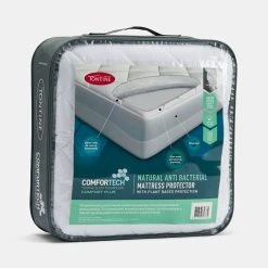 Tontine Natural Anti Bacterial Mattress Protector White