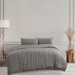 Ardor Marcus Quilt Cover Set Charcoal