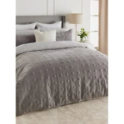 Jane Lamerton Home Nova Quilted Quilt Cover Set Grey