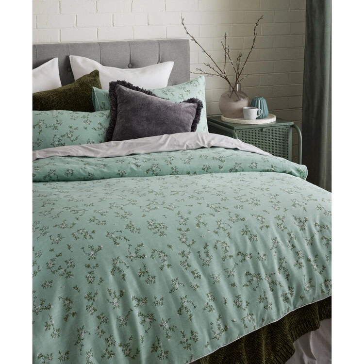 Chyka Home Gardener Textured Cotton Quilt Cover Set Multicoloured 2 Chyka Home Gardener Textured Cotton Quilt Cover Set Multicoloured - Image 2