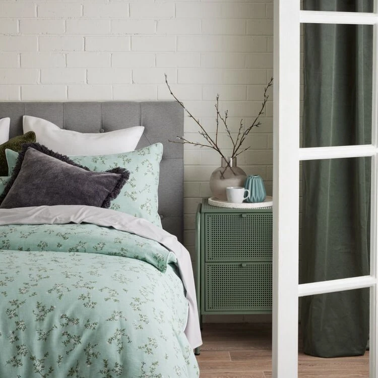 Chyka Home Gardener Textured Cotton Quilt Cover Set Multicoloured 1 Chyka Home Gardener Textured Cotton Quilt Cover Set Multicoloured