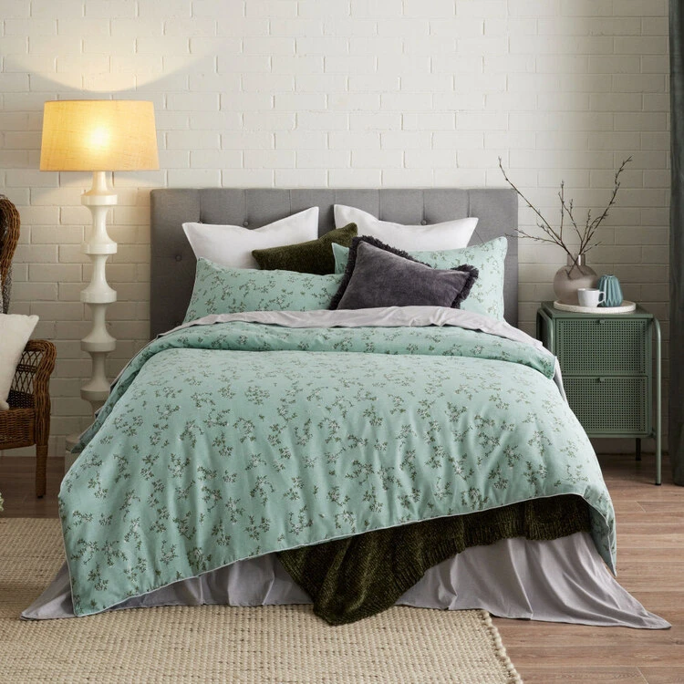 Chyka Home Gardener Textured Cotton Quilt Cover Set Multicoloured 7 Chyka Home Gardener Textured Cotton Quilt Cover Set Multicoloured - Image 7