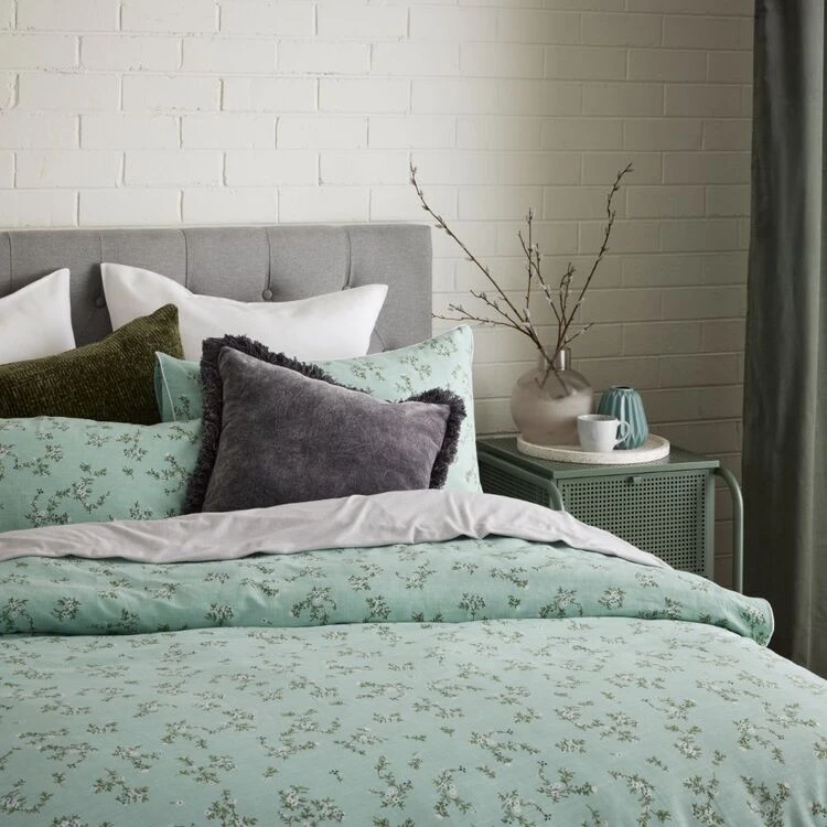 Chyka Home Gardener Textured Cotton Quilt Cover Set Multicoloured 6 Chyka Home Gardener Textured Cotton Quilt Cover Set Multicoloured - Image 6