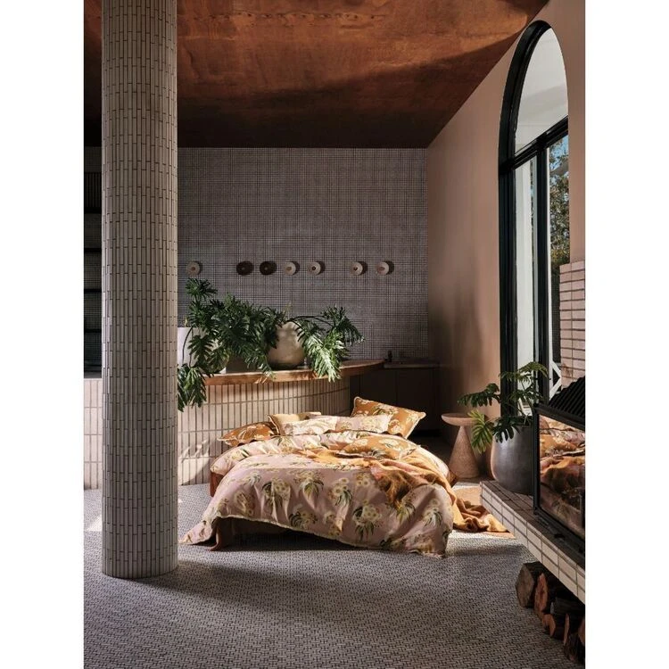 Linen House Olli Cotton Quilt Cover Set Pink 1 Linen House Olli Cotton Quilt Cover Set Pink