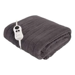 Soren Charcoal Heated Throw Rug IA0584E